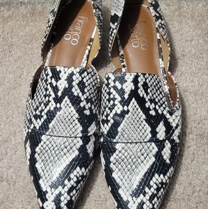 Franco Sarto snakeskin print flats